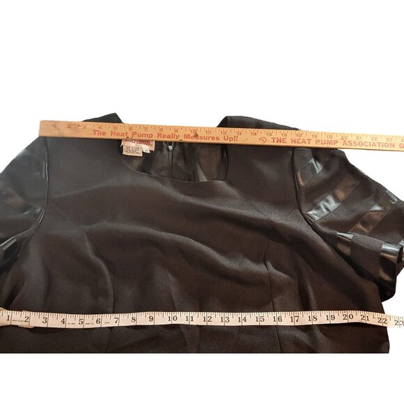 Vintage Maggy London Sheath Dress Women Sz 20 Shoulder Pads Designer Summer - Picture 3 of 8